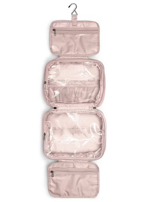 Rozkładana kosmetyczka damska Puccini Fashion - różowy