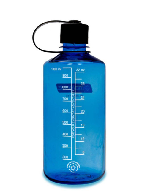 Butelka na wodę Nalgene Narrow Mouth Tritan Sustain 1 l - blue