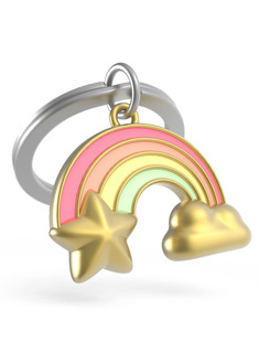 Brelok do kluczy zawieszka do torebki Metalmorphose tęcza
