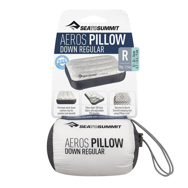 Poduszka Aeros Down Pillow Regular Sea to Summit - grey