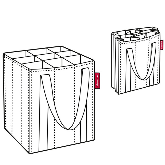Torba na butelki z przegrodami Reisenthel Bottlebag - twist silver