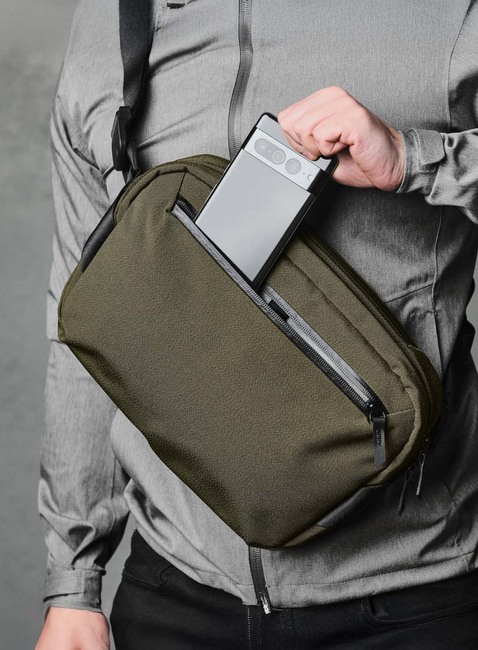 Torba na ramię crossbody Alpaka Go Sling Axoflux - army green