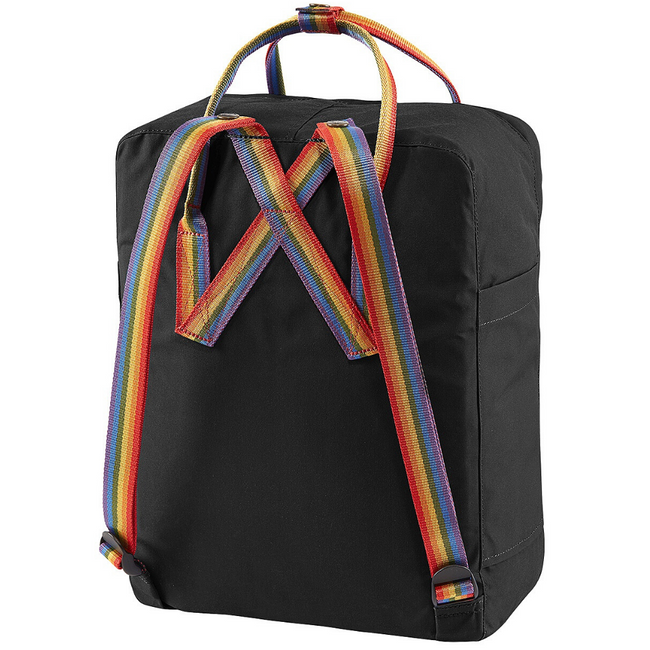 Plecak Fjallraven Kanken - black / rainbow pattern
