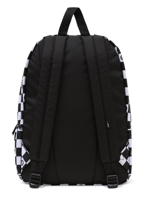 Plecak damski Vans Realm Flying V - peace check black/ashley + piórnik szachownica