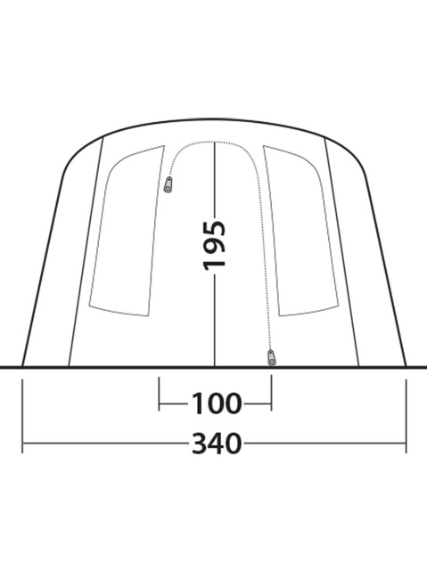Namiot 5-osobowy dmuchany Outwell Stonehill 5 Air - navy night