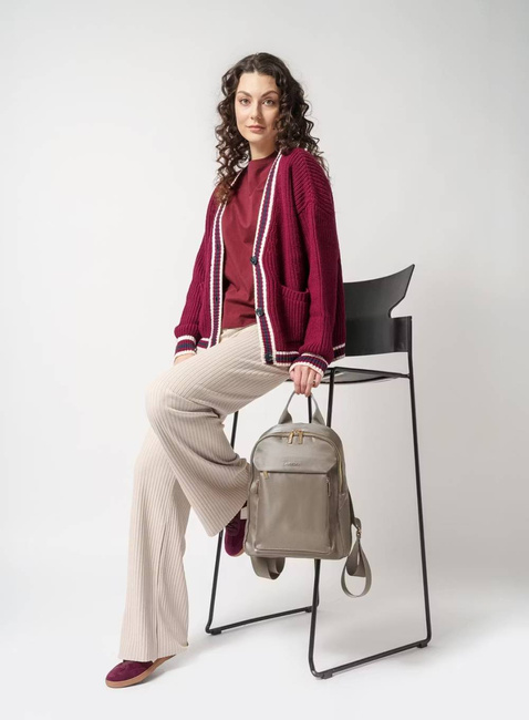 Plecak damski miejski Puccini Pulse - brązowy