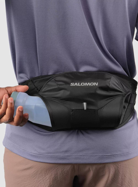 Pas sportowy z bidonem Salomon Cross Belt 1 Bottle - black