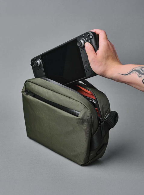 Torba na ramię crossbody Alpaka Go Sling X-Pac® - dark green