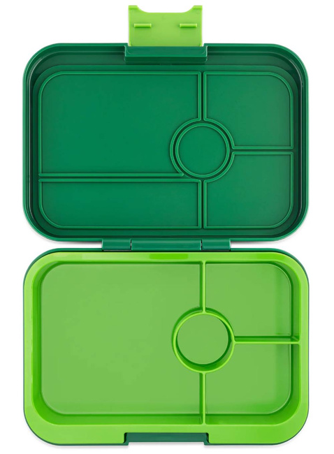 Lunchbox pojemnik na śniadanie XL Yumbox Tapas 4 - palm green / lime