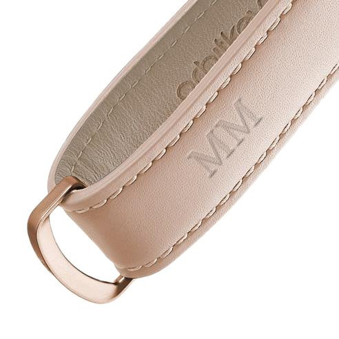 Skórzane etui organizer na klucze Orbitkey Leather - blush / blush
