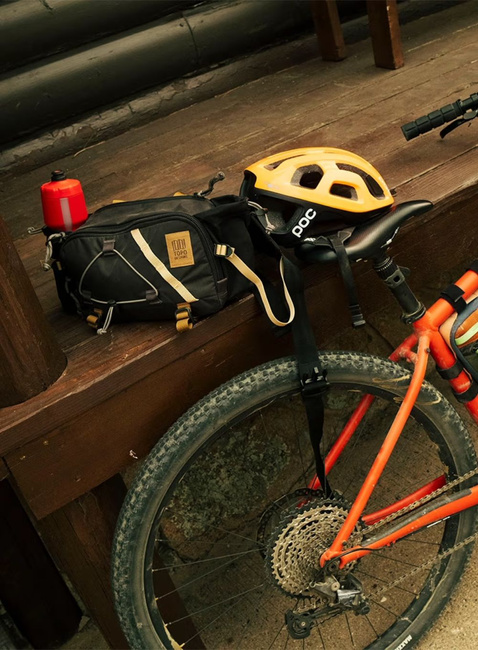 Torba biodrowa Topo Designs Mountain Hydro Hip Pack - stone blue / bone white