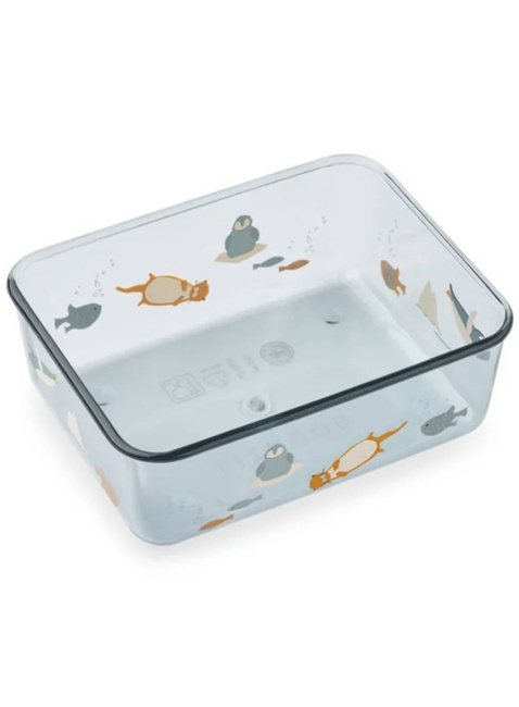 Dziecięcy pojemnik na przekąski Liewood Ako Tritan Snack Box - arctic sea / ocean view