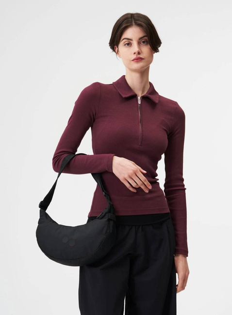 Torba na ramię Pinqponq Krumm Small - rooted black