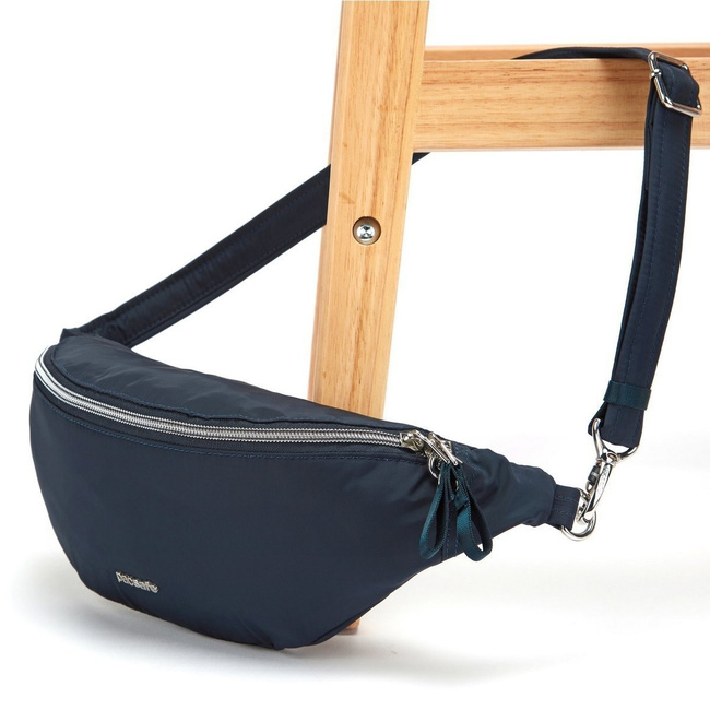 Damska torba biodrowa Pacsafe Stylesafe Sling Pack - navy