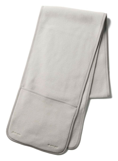 Szalik Snow Peak Water-Repellent Fleece Stole - light grey