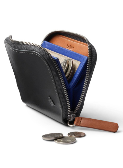 Portfel skórzany unisex Bellroy Folio Mini - charcoal / cobalt