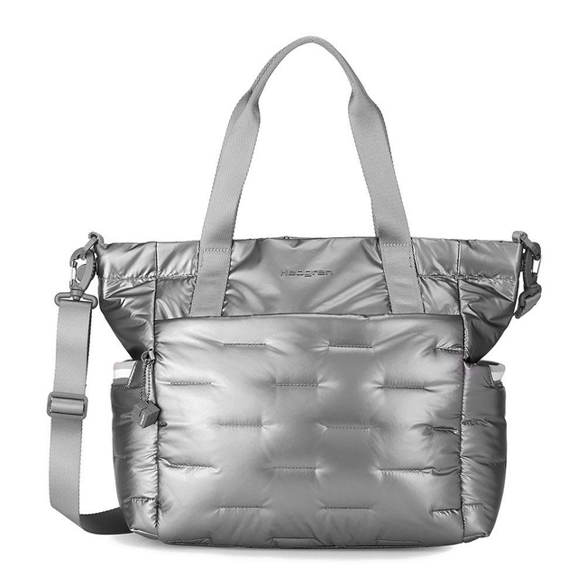 Torba damska szoperka Hedgren Puffer Tote - silver