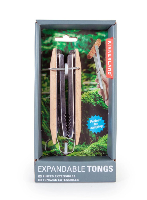 Składane szczypce do grilla Kikkerland Expandable Tongs