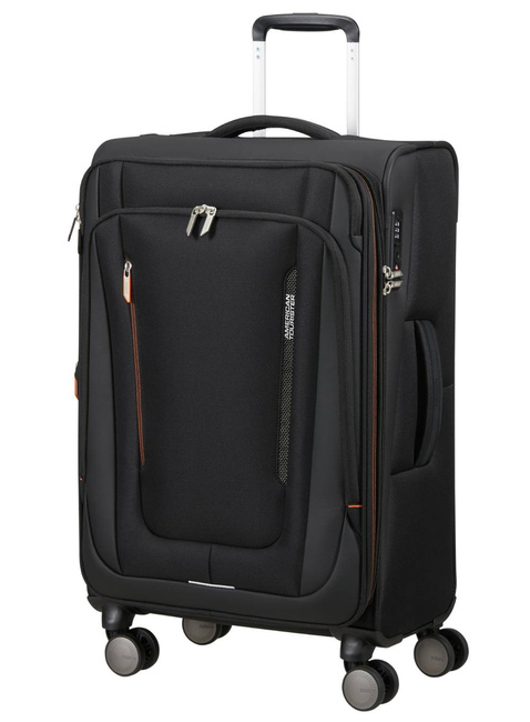 Walizka średnia American Tourister Wanderlite M EXP - shadow black