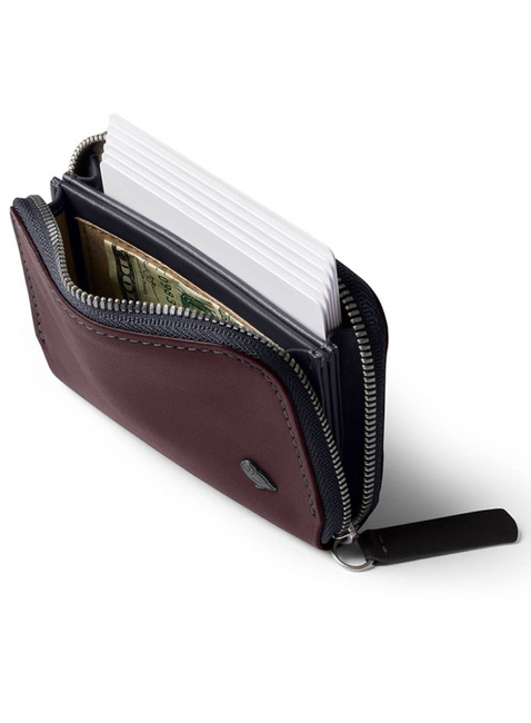 Portfel skórzany unisex Bellroy Folio Mini - deep plum