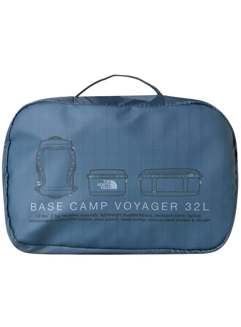 Plecak / torba podróżna The North Face Base Camp Voyager Duffel 32 l - granite grey / frost grey