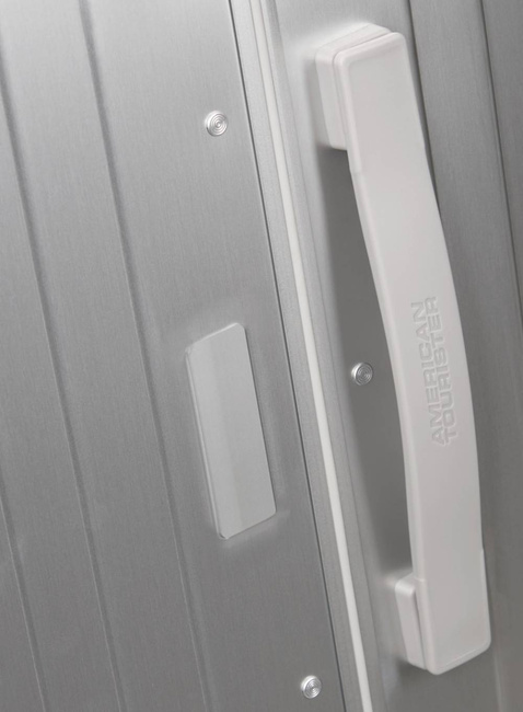 Walizka duża American Tourister Soundbox Alu - silver