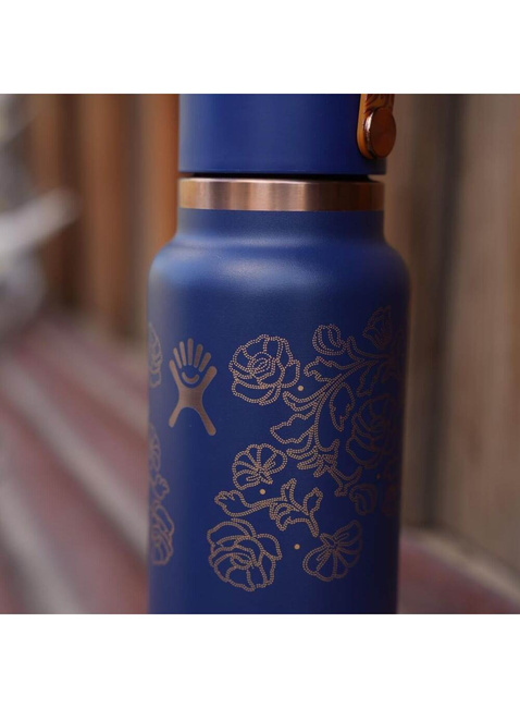 Butelka termiczna ze słomką Hydro Flask Wide Mouth Straw Cap 946 ml - western dark blue