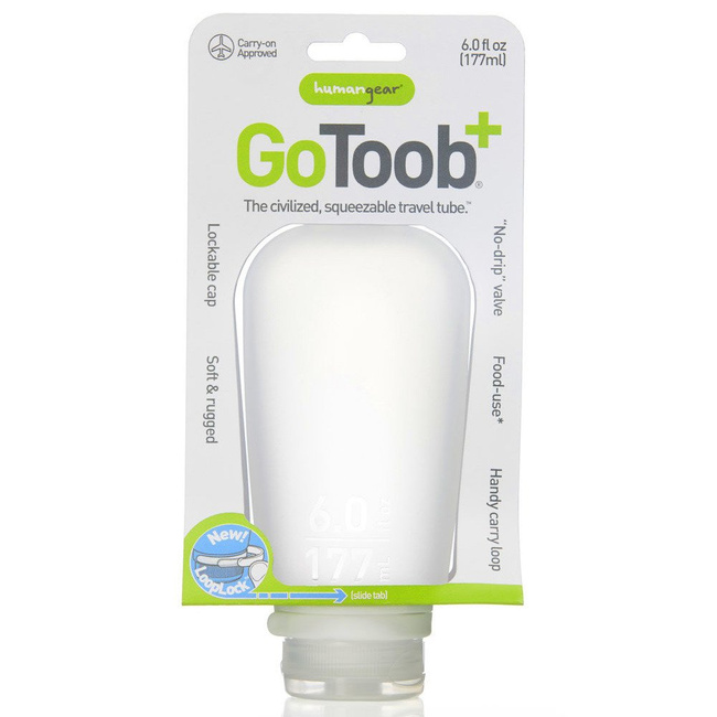 Podróżna silikonowa butelka na płyny Humangear GoToob+ XL - green