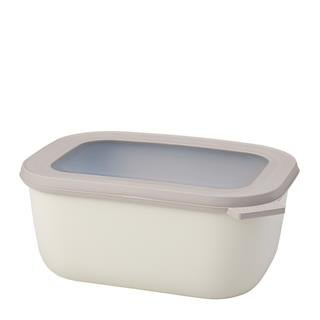 Miska kuchenna z pokrywką Mepal Cirqula Rectangular 1,5 l -  nordic white