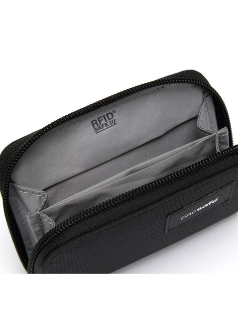 Portfel antykradzieżowy Pacsafe RFIDsafe Card Wallet - jet black