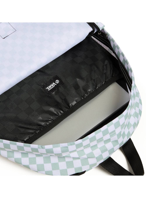 Plecak młodzieżowy Vans Old Skool Check Backpack - gray olive
