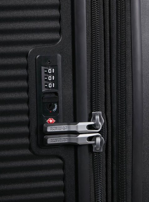 Walizka duża XL American Tourister SoundBox EXP - bass black