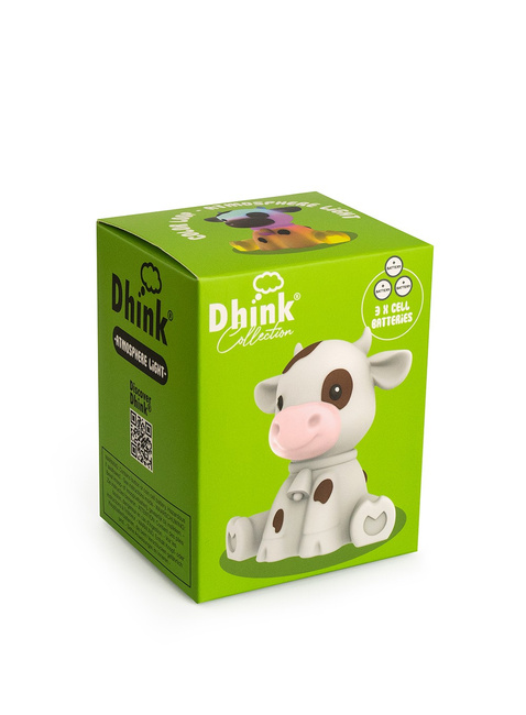 Mini lampka nocna na baterie Dhink Krówka