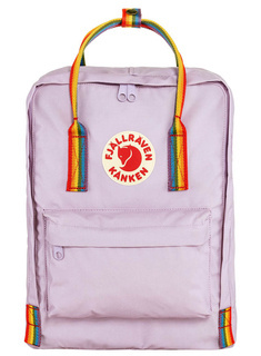 Plecak Fjallraven Kanken Rainbow - pastel lavender / rainbow pattern