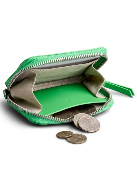 Skórzany portfel kieszonkowy Bellroy Folio Piccolo - neon green