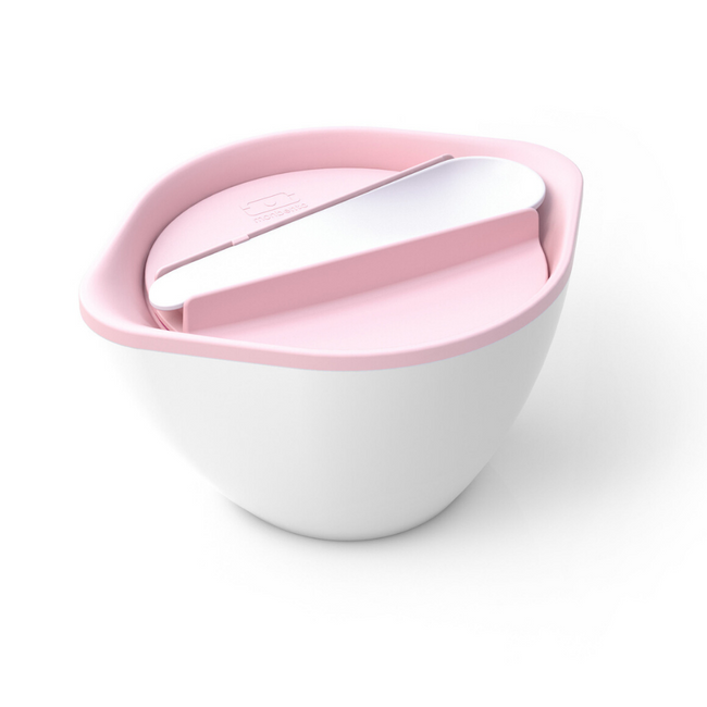 Miska z pokrywką na owsiankę MB Lib Monbento - litchi/white