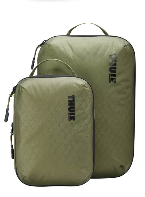 Pokrowce kompresyjne na ubrania Thule Compression Packing Cube Set - soft green