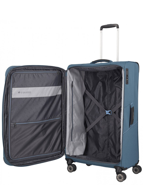 Walizka duża poszerzana Travelite Skaii - panoramic blue