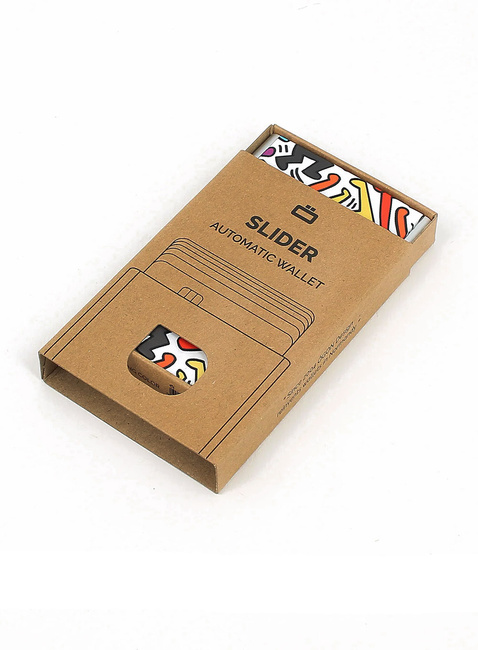 Etui aluminiowe na karty Ogon Design Slider - Keith Haring color