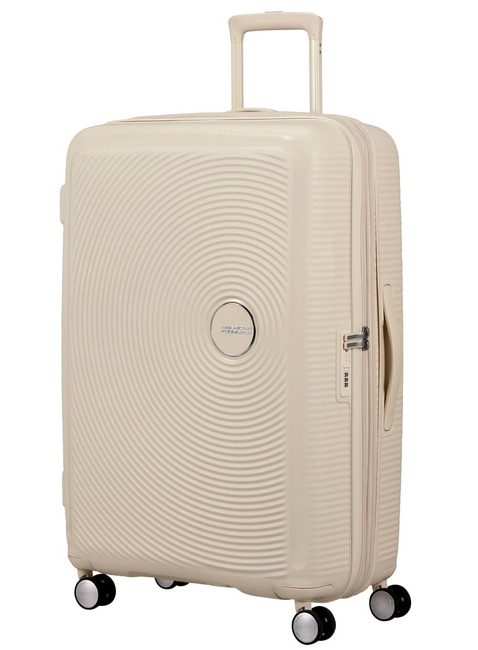 Walizka duża American Tourister SoundBox EXP - coconut sand