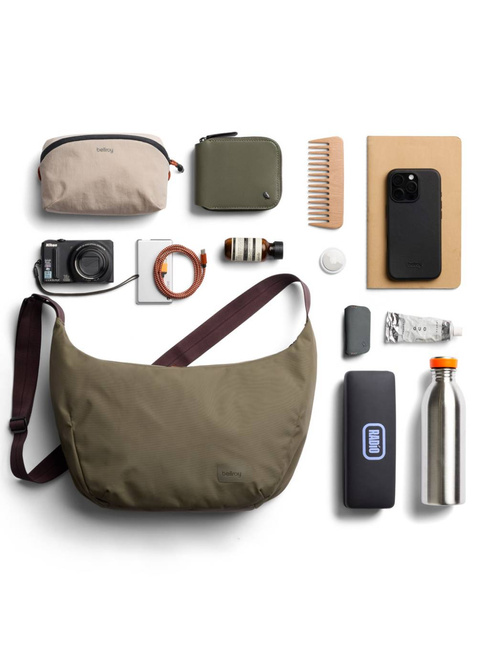 Torba na ramię Bellroy Laneway Crescent Bag 7 l - sea kelp