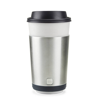 Termiczny pojemnik na kubek Asobu Insulated Cofee Kuzie - silver