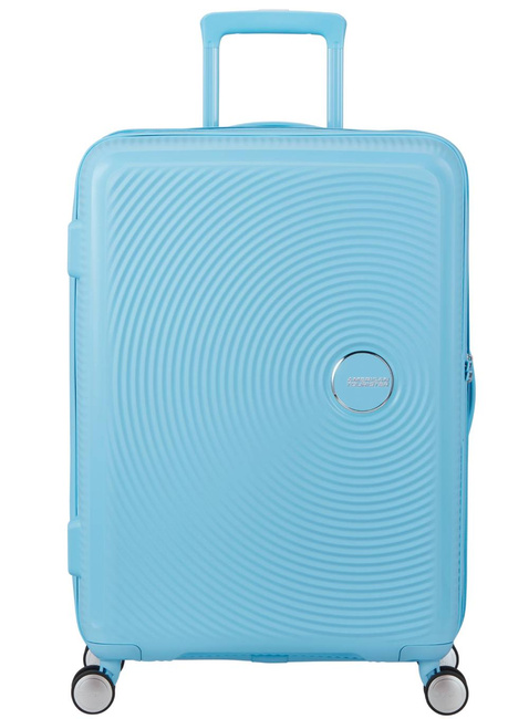 Walizka średnia American Tourister Soundbox EXP - blueberry fizz