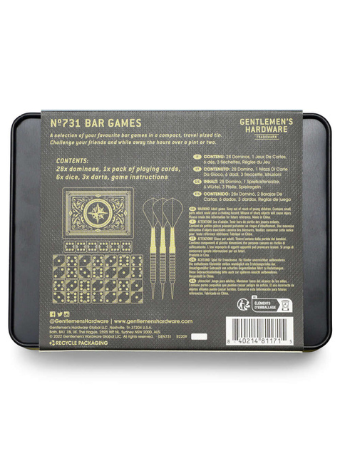 Zestaw do gier Gentlemen's Hardware Bar Games