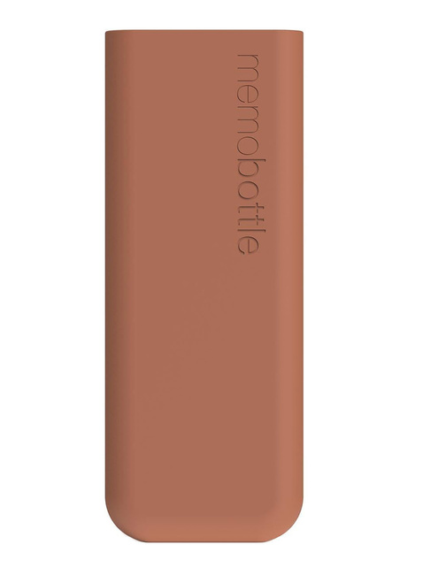 Wielorazowa butelka na wodę Memobottle Original Slim 450 ml - terracotta