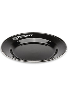 Dwa talerze turystyczne Petromax Enamel Plates 26 cm - black