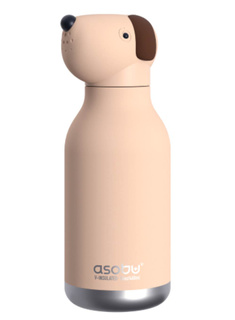 Butelka termiczna dziecięca Asobu Bestie Bottle 0,46 l - beige dog