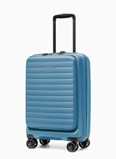 Walizka kabinowa z kieszenią na laptop Puccini Seoul - niebieski