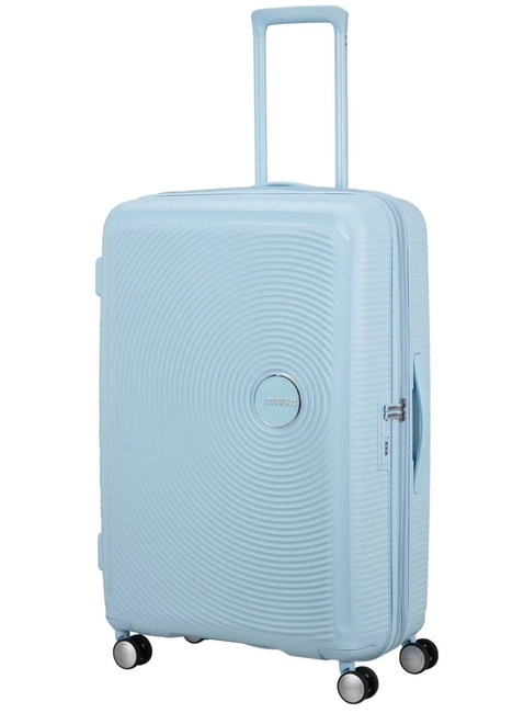 Walizka duża American Tourister SoundBox EXP - pastel blue