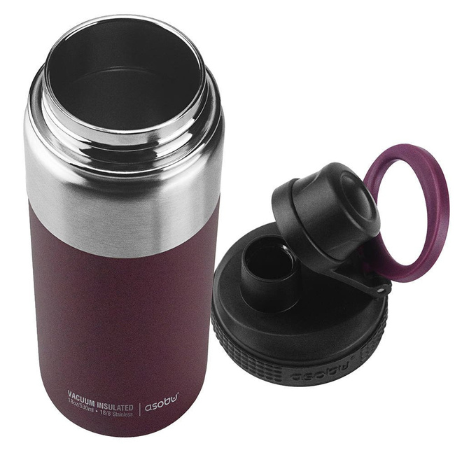 Butelka termiczna / termos 530 ml Alpine Flask Asobu - white